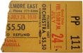 1970-07-24 Early Show Ticket