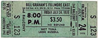 1970-07-24 Early Show Ticket