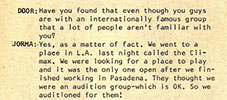 Interview with Jorma in Door, Oct 22-Nov 4, 1970