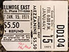 1971-01-15 Early Ticket
