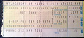 1974-09-27 Early Show Ticket