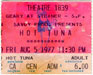 1977-08-05 Late Ticket