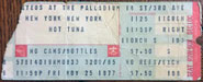 1977-11-25 Late Show Ticket