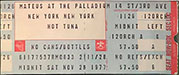 1977-11-26 Late Show Ticket