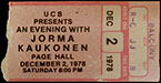 1978-12-02 Ticket Balcony
