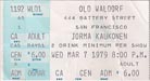 1979-03-07 Early Ticket