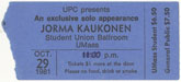 1981-10-29 Ticket