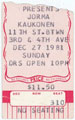 1981-12-27 Ticket