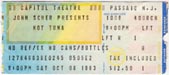 1983-10-08 Early Show Ticket