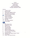 2002-12-05 stage setlist