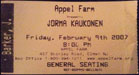 2007-02-09 Ticket