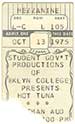 1975-10-13 Ticket Late show